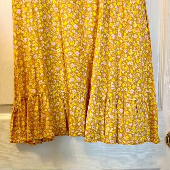 Wild Fable Yellow Floral Print Cami Dress - Picture 3 of 7